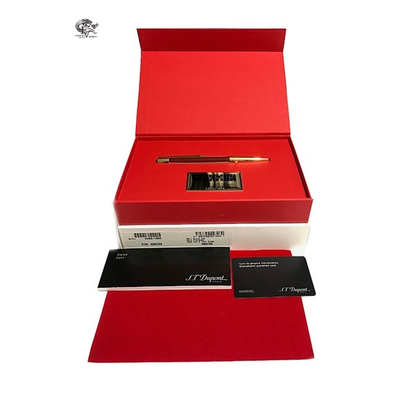 S.T. Dupont Limited Edition 405720 Iron Man Defi Red Gold Trim Ballpoint Pen - Picture 7 of 9